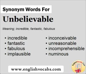 unbelievable synonym|unrelioable synonym.